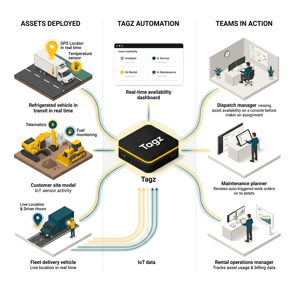 Tagz asset intelligence platform interface